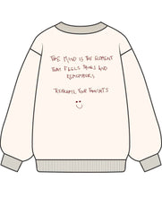 Load image into Gallery viewer, Mock neck crew off white
