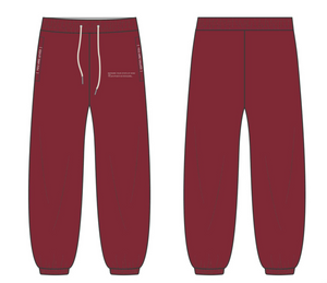 sweatpants maroon