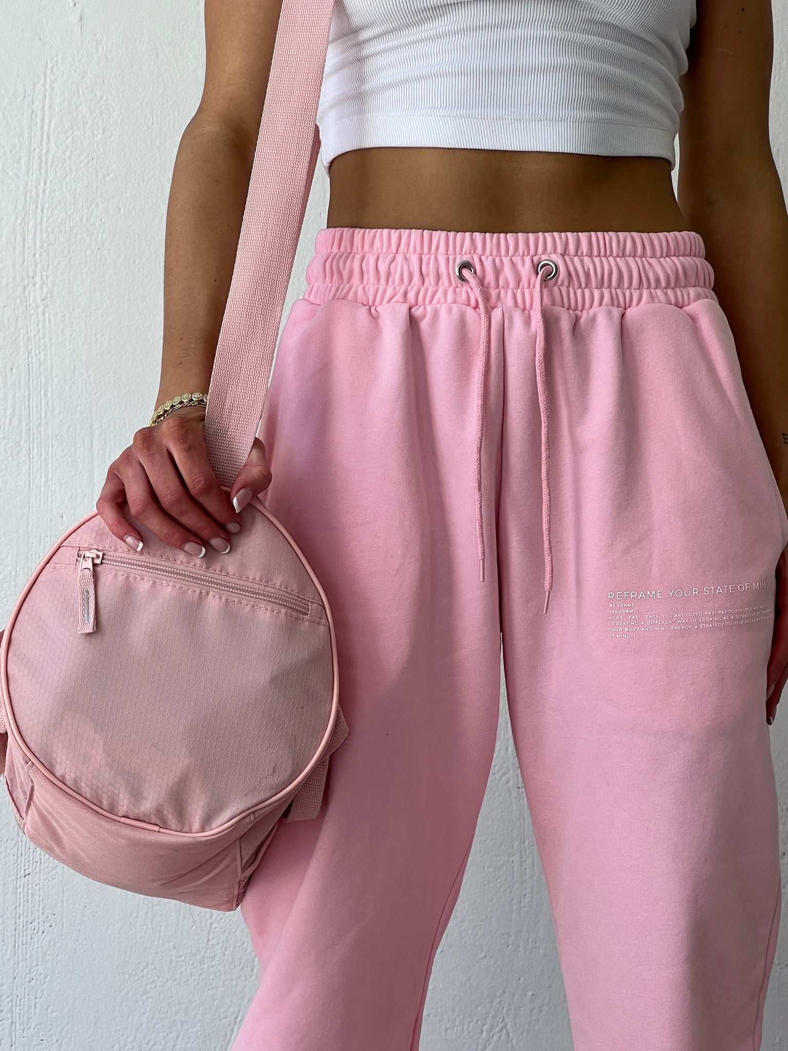 Sweat pants- Lively pink – Reframed Loungewear